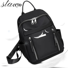 Waterproof Women's Backpack Oxford Cloth Teenager Rucksack Adjustable Travel Bag