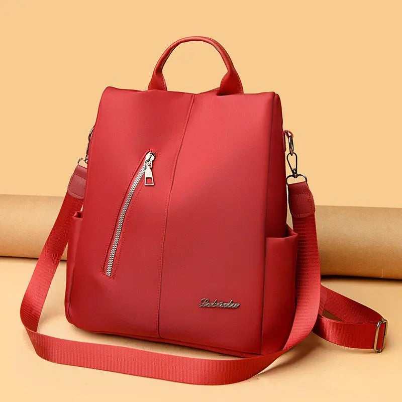 Waterproof Women's Backpack Mochila Soft Leather Durable Travel Bag