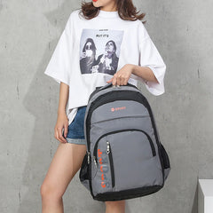 Waterproof Zipper Backpack Women Large Capacity School Bags Unisex Nylon Bag
