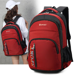 Waterproof Zipper Backpack Women Large Capacity School Bags Unisex Nylon Bag