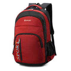 Waterproof Zipper Backpack Women Large Capacity School Bags Unisex Nylon Bag