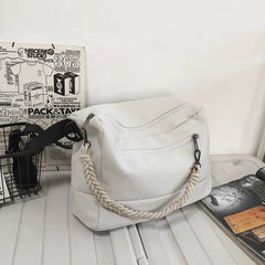 Waterproof Nylon Shoulder Bag for Women Men Student Crossbody Messenger Bag