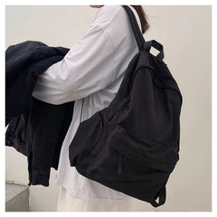 Waterproof Large-Capacity Schoolbag Zipper Backpack Y2K