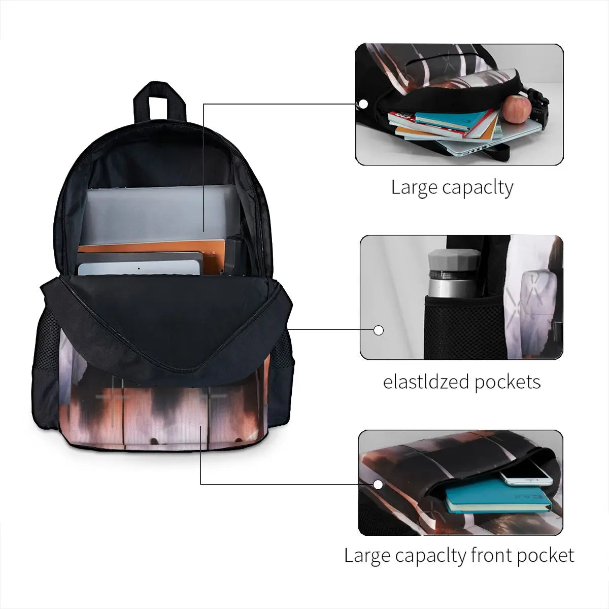Wave Goodbye Backpacks Men's Backpacks Bags For Women Back Pack Kids Backpack