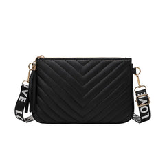 Wave Pattern Embroidery Bag Women's Fresh Sweet Messenger Shoulder Crossbody