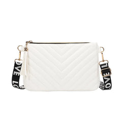 Wave Pattern Embroidery Bag Women's Fresh Sweet Messenger Shoulder Crossbody