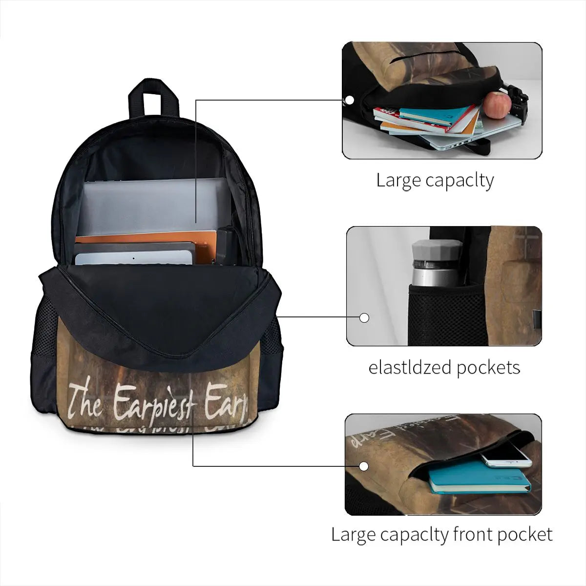Waverly Earp - Earpist Backpacks Men's & Women's Zipper Bags