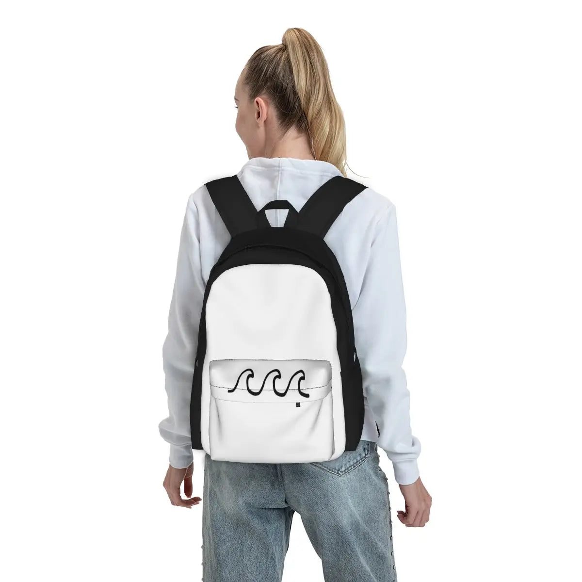 Waves 1 Backpacks Men's Backpacks Bags For Women Back Bag Women Backpack Men's