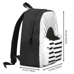 Waves 2 Backpacks Men's & Women's Bag with Zipper