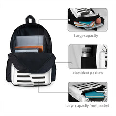 Waves 2 Backpacks Men's & Women's Bag with Zipper