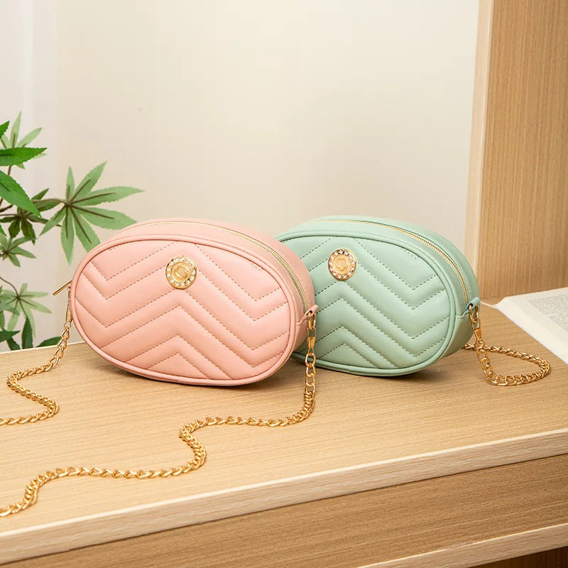Wavy Chest Bag Summer Ladies Shoulder Bags Foreign Trade Women's Bag