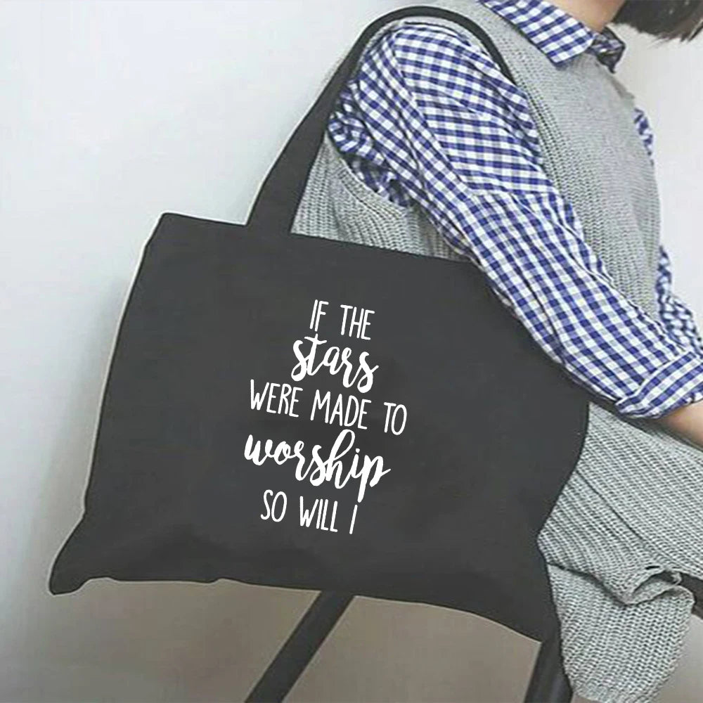Way Maker Miracle Worker My God Canvas Shoulder Bag