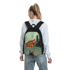 Fishermen Backpacks Retro School Bags Men Women
