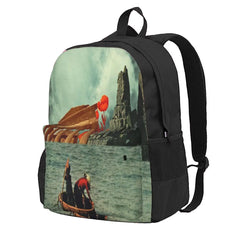 Fishermen Backpacks Retro School Bags Men Women