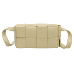 Women's Weave PU Leather Fanny Pack Waist Belt Bag