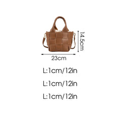 Weave Shoulder Crossbody Bags High Leather Handbags