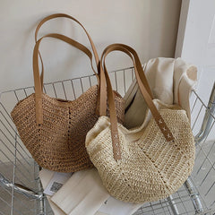 Bohemian Straw Weave Tote Bag for Women Handbags