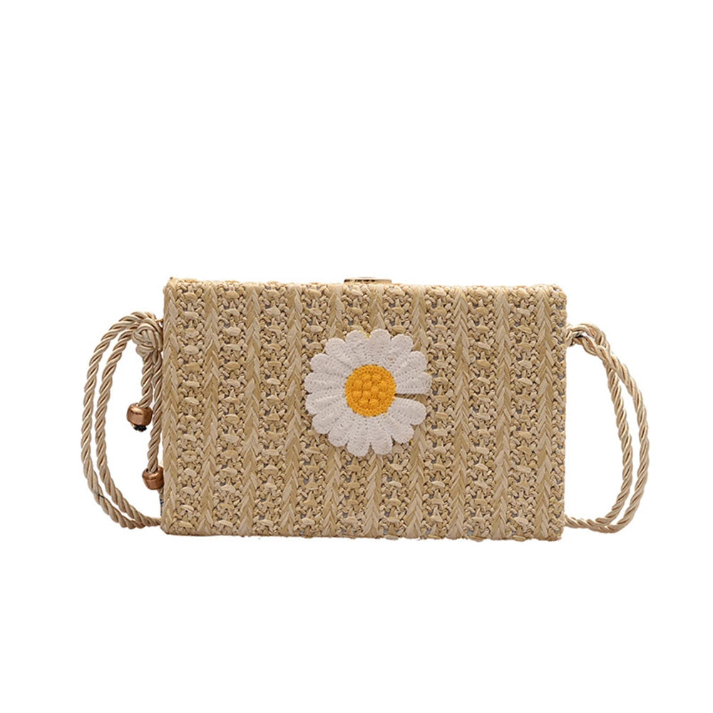 Winter Crossbody Bag Women Handbag Lock Shoulder Daisy