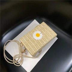 Winter Crossbody Bag Women Handbag Lock Shoulder Daisy