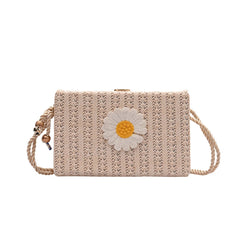 Winter Crossbody Bag Women Handbag Lock Shoulder Daisy