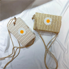 Winter Crossbody Bag Women Handbag Lock Shoulder Daisy