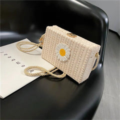 Winter Crossbody Bag Women Handbag Lock Shoulder Daisy