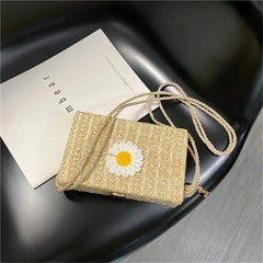Winter Crossbody Bag Women Handbag Lock Shoulder Daisy