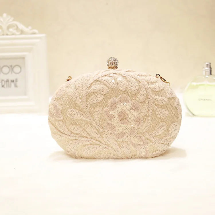 Wedding Diamond Sequined Clutches Bag Crystal Sling Package