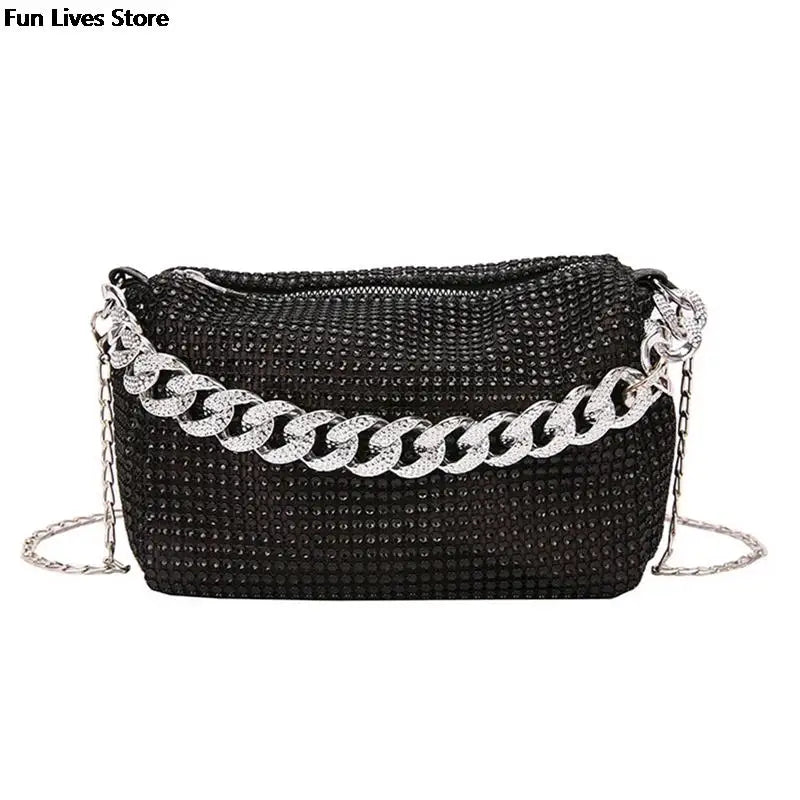 Wedding Rhinestone Shoulder Purse Party Handbags Women Totes Bag Ladies