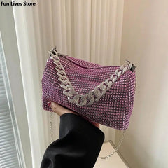 Wedding Rhinestone Shoulder Purse Party Handbags Women Totes Bag Ladies