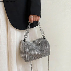 Wedding Rhinestone Shoulder Purse Party Handbags Women Totes Bag Ladies