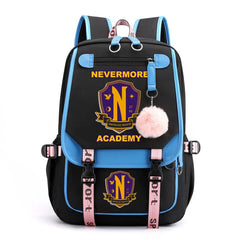 Wednesday Addams Backpack Teenage Girls Laptop Rucksack Student Shoulder School