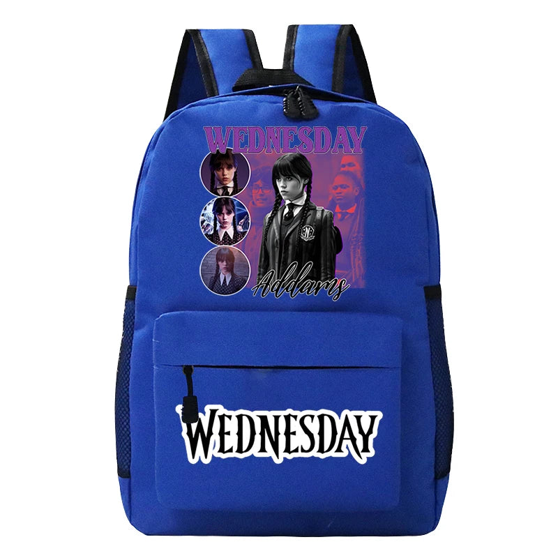 Wednesday Addams Canvas Schoolbags Harajuku Backpacks