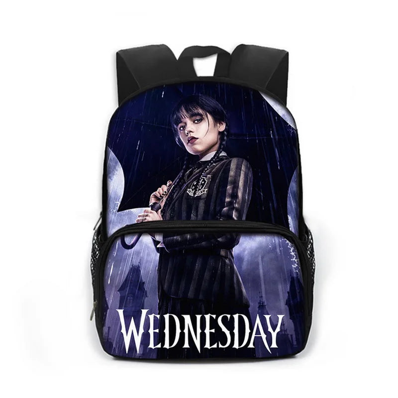 Nevermore Academy Kids Backpack Gothic Girls School Bag