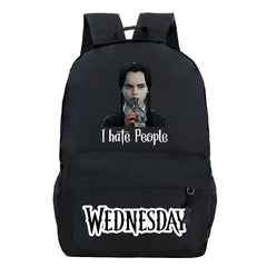 Wednesday Addams Bag Vintage Wine Bottle Teenager Backpacks