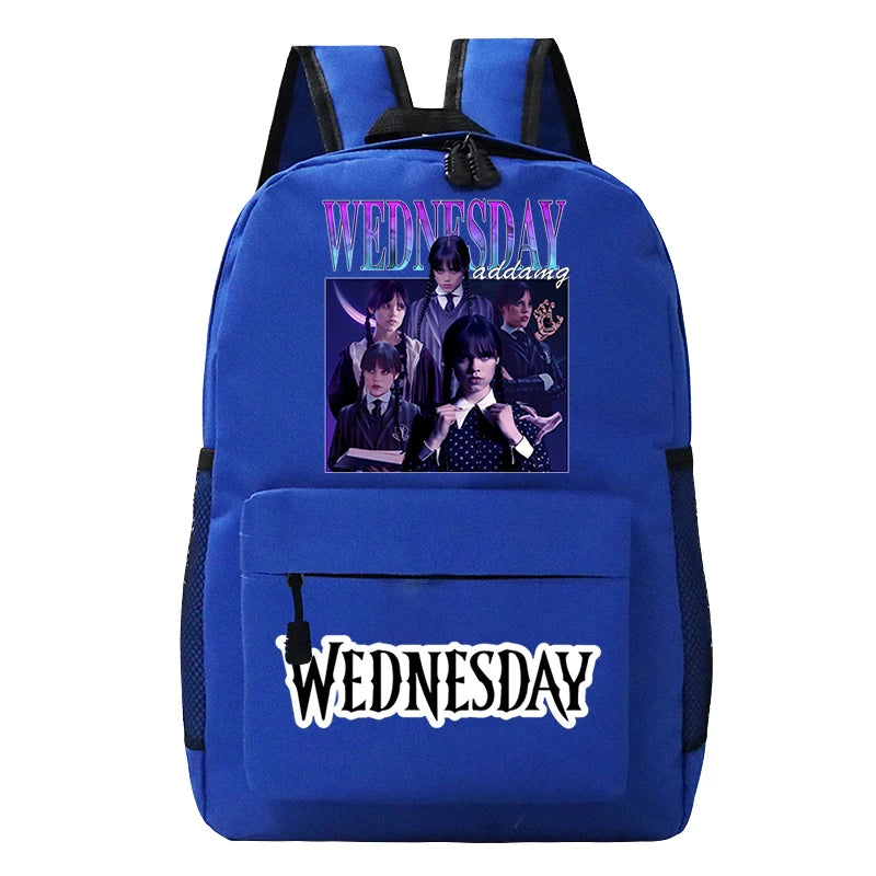Wednesday Schoolbags Teenager School Bag Travel Backpacks Boys Girls High-capaci