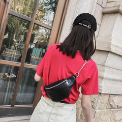 Weduoduo Waist Bag Women Waist Fanny Packs Belt Bag High PU Leather