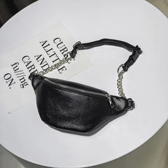 Weduoduo Waist Bag Women Waist Fanny Packs Belt Bag High PU Leather