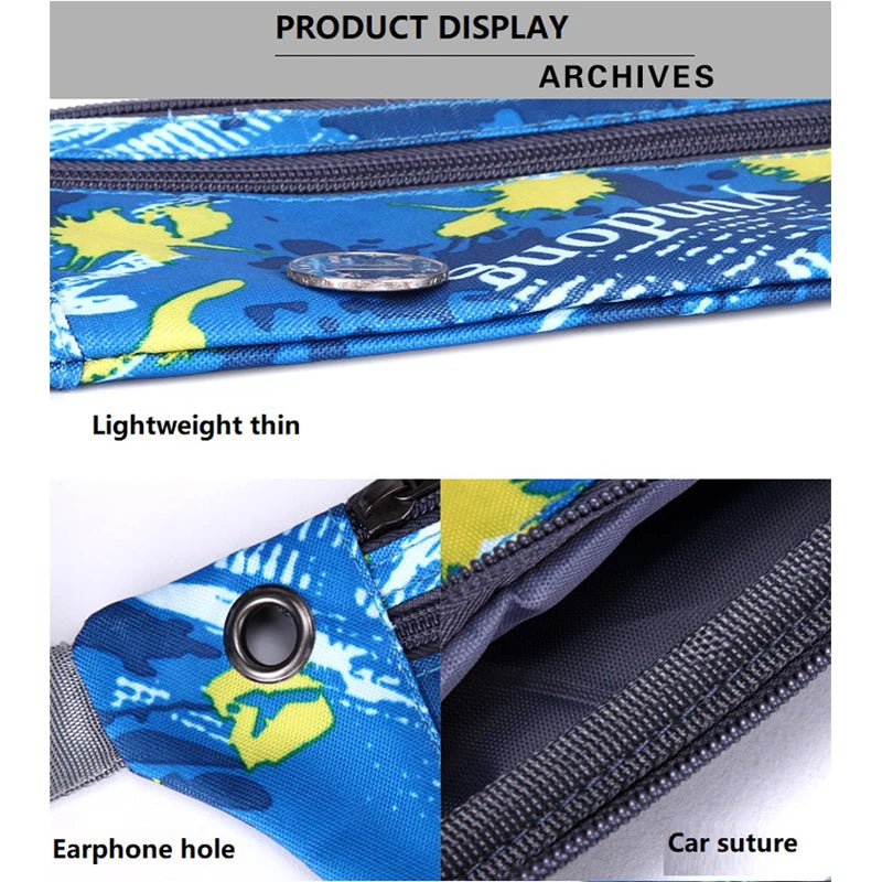Unisex Sport Waist Pack Phone Pouch Bag Chest Bag