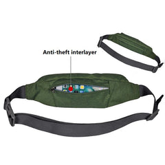 Waist Bag Travel Phone Belt Bag Canvas Fanny Pack for Men Women