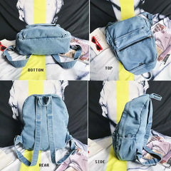 Wehyah School Backpack Woman Bags for Women Backpack Purse Bag Rucksack Demin Sc