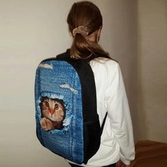 Orthopedic Kids School Bag Backpack - Welsh Corgi Pembroke Print