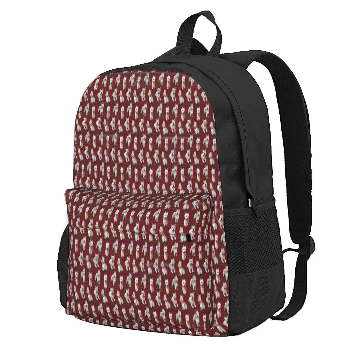 West Highland Terrier Westie 2 Backpacks Men's Backpacks Bags For Women