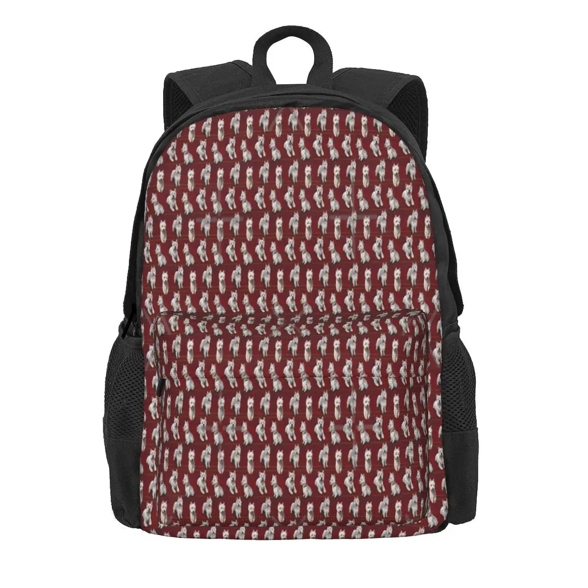 West Highland Terrier Westie 2 Backpacks Men's Backpacks Bags For Women