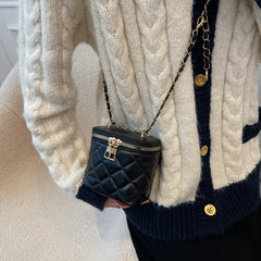 Western Style Women's Shoulder Bag Autumn Diamond Embroidery Crossbody Small Squ