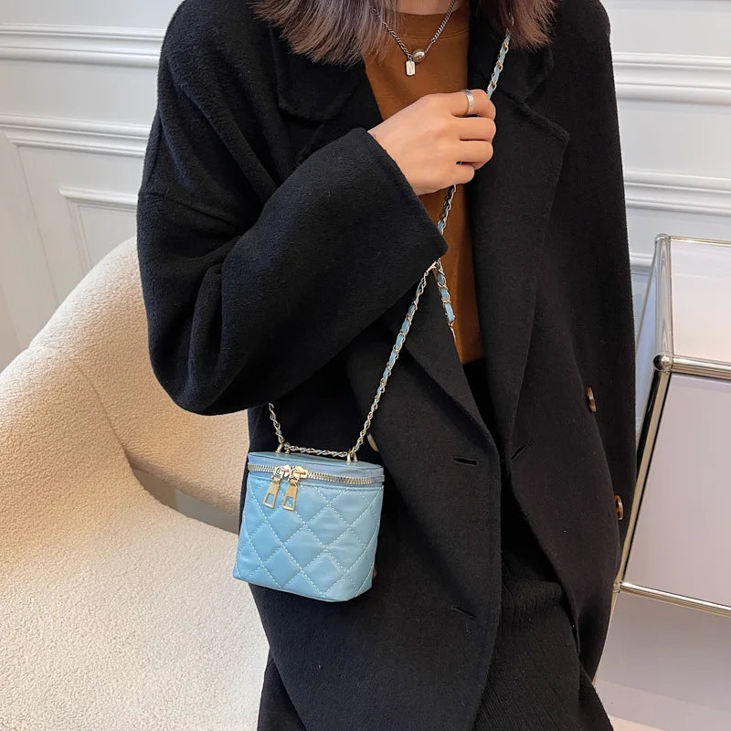 Western Style Women's Shoulder Bag Autumn Diamond Embroidery Crossbody Small Squ