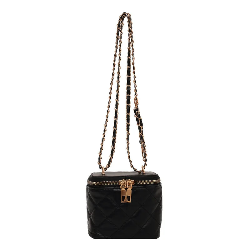 Western Style Women's Shoulder Bag Autumn Diamond Embroidery Crossbody Small Squ