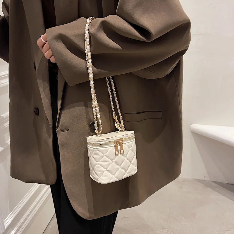 Western Style Women's Shoulder Bag Autumn Diamond Embroidery Crossbody Small Squ