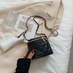 Western Style Women's Shoulder Bag Autumn Diamond Embroidery Crossbody Small Squ