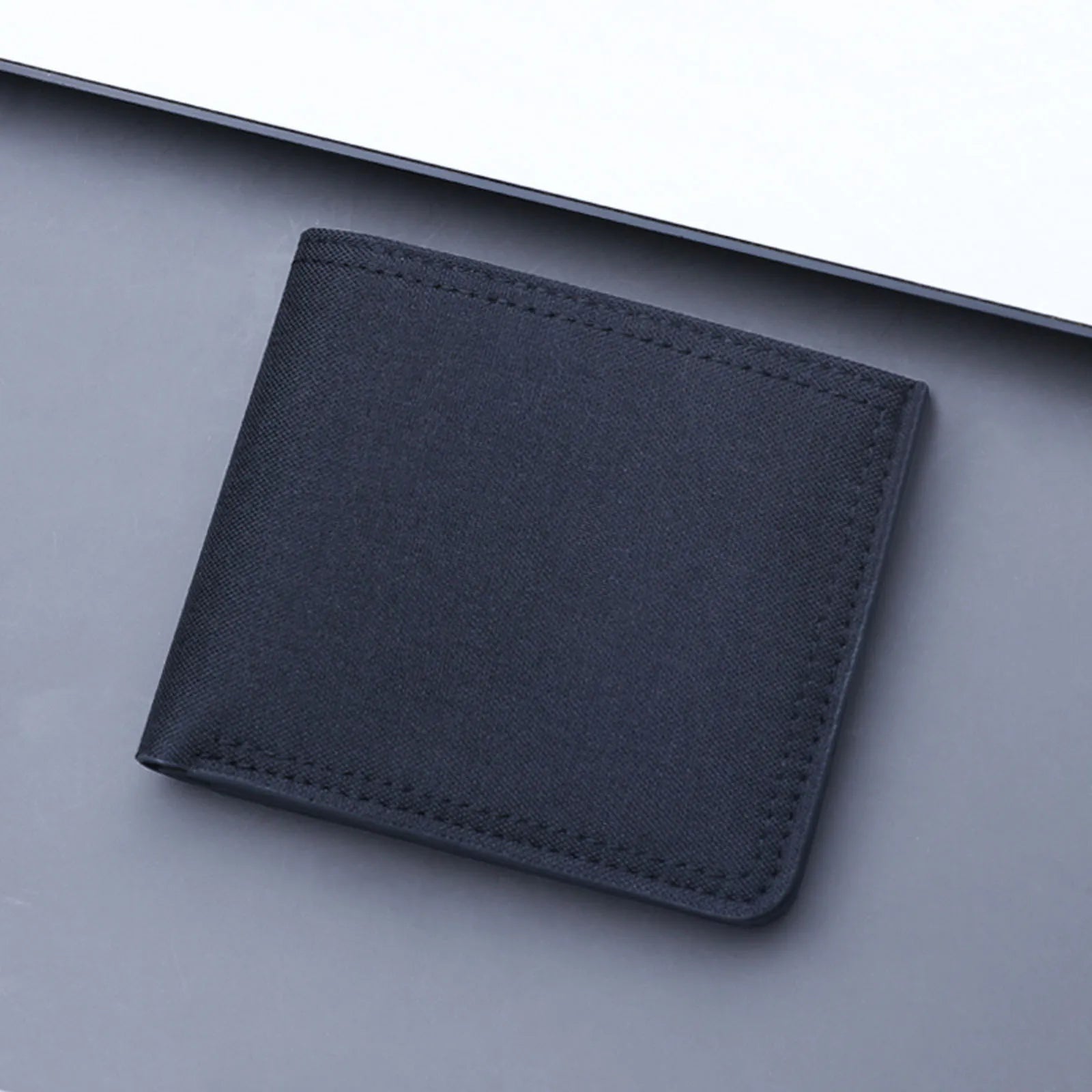 Men's Short Canvas Wallet with ID Slot